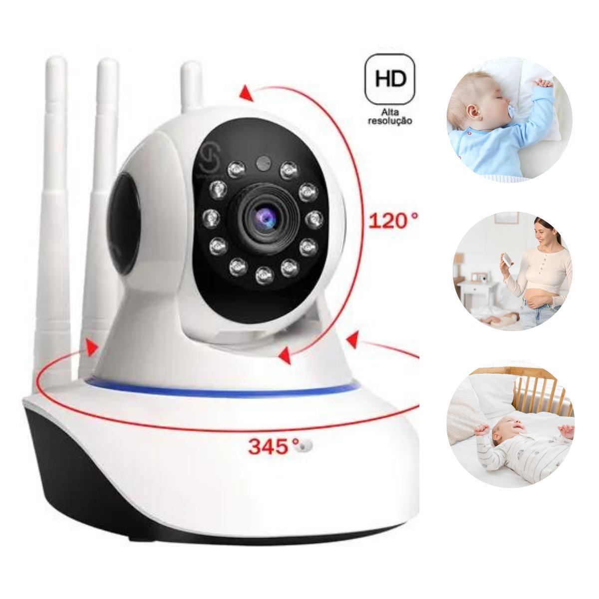 Miniatura Baba Eletronica Premium Camera Wifi Sem Fio Visão Noturna