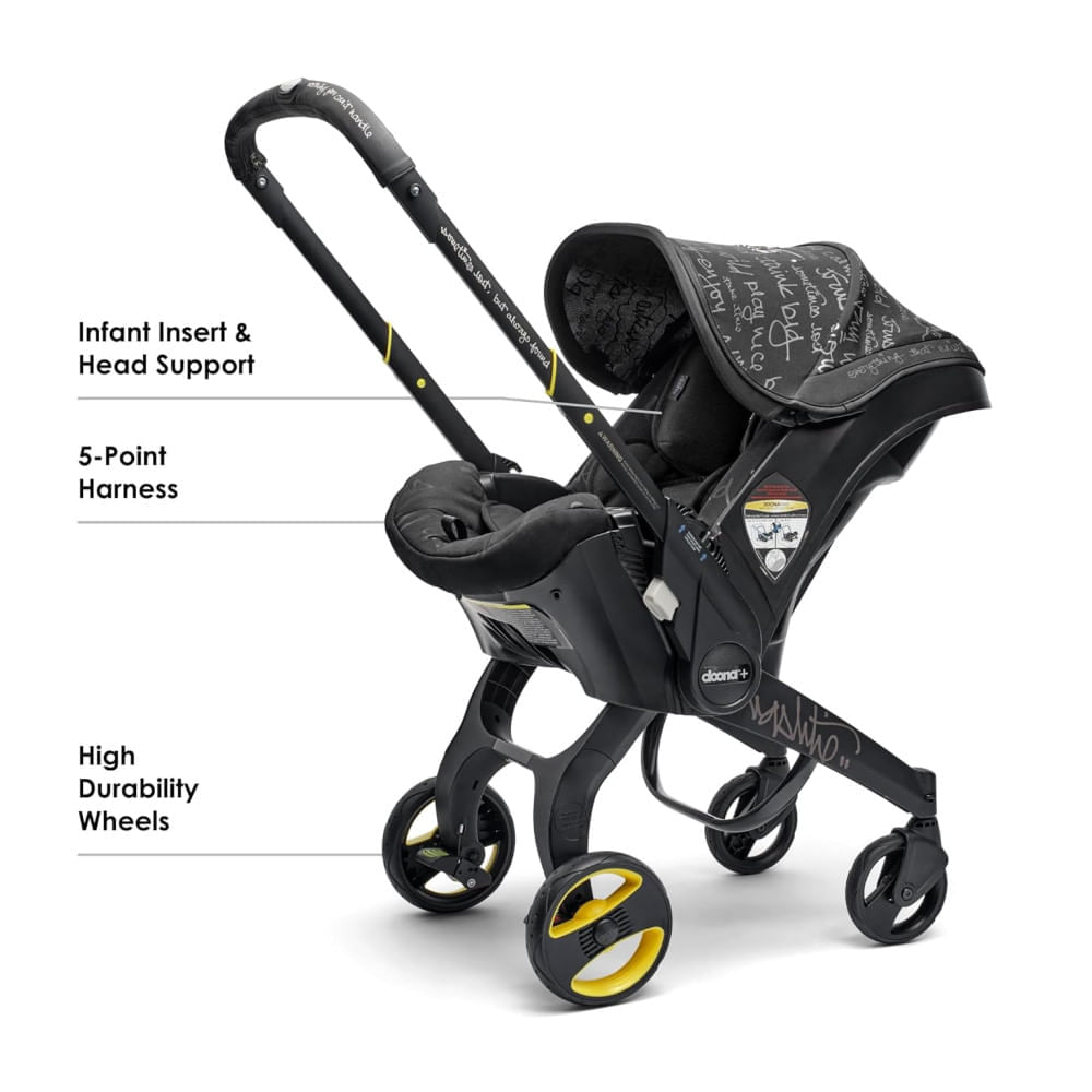 Miniatura Carrinho de Bebê e Cadeirinha para Carro Doona, Edição Limitada Vashtie - Sistema de Viagem 2 em 1