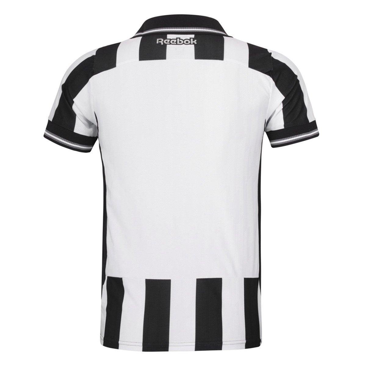 Miniatura Camisa Botafogo I 25/26 s/n Torcedor Reebok Masculina Branco+Preto - EGG