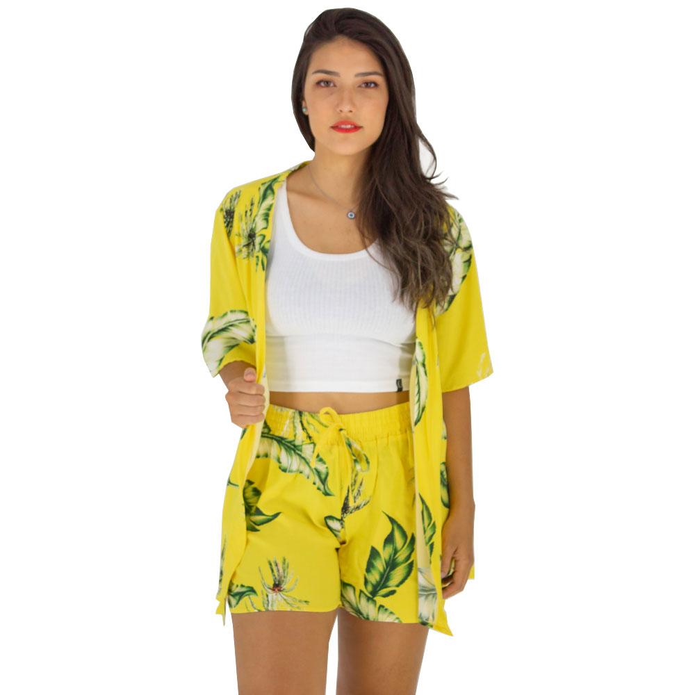 Miniatura Kimono Verão Mc'Jo Collection Amarelo - GG