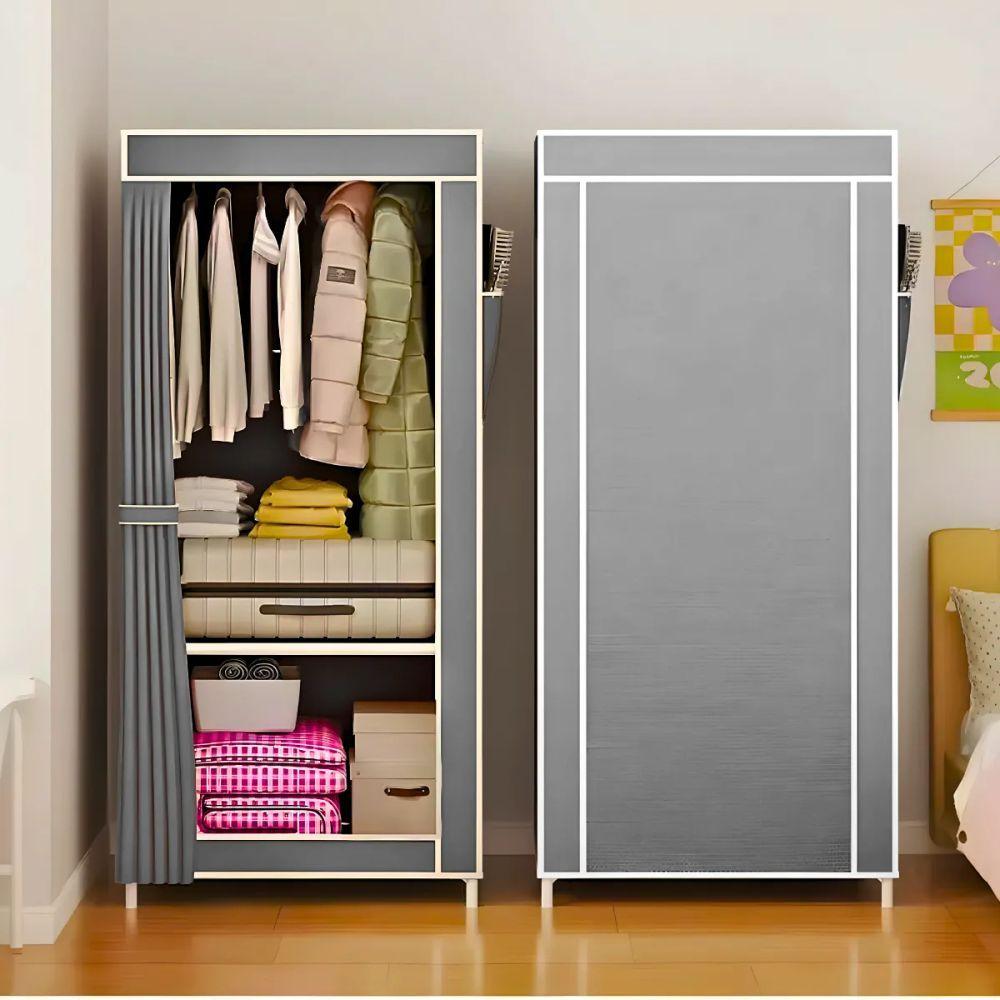 Guarda Roupa Closet Dobrável Organizador Com Capa De Tecido