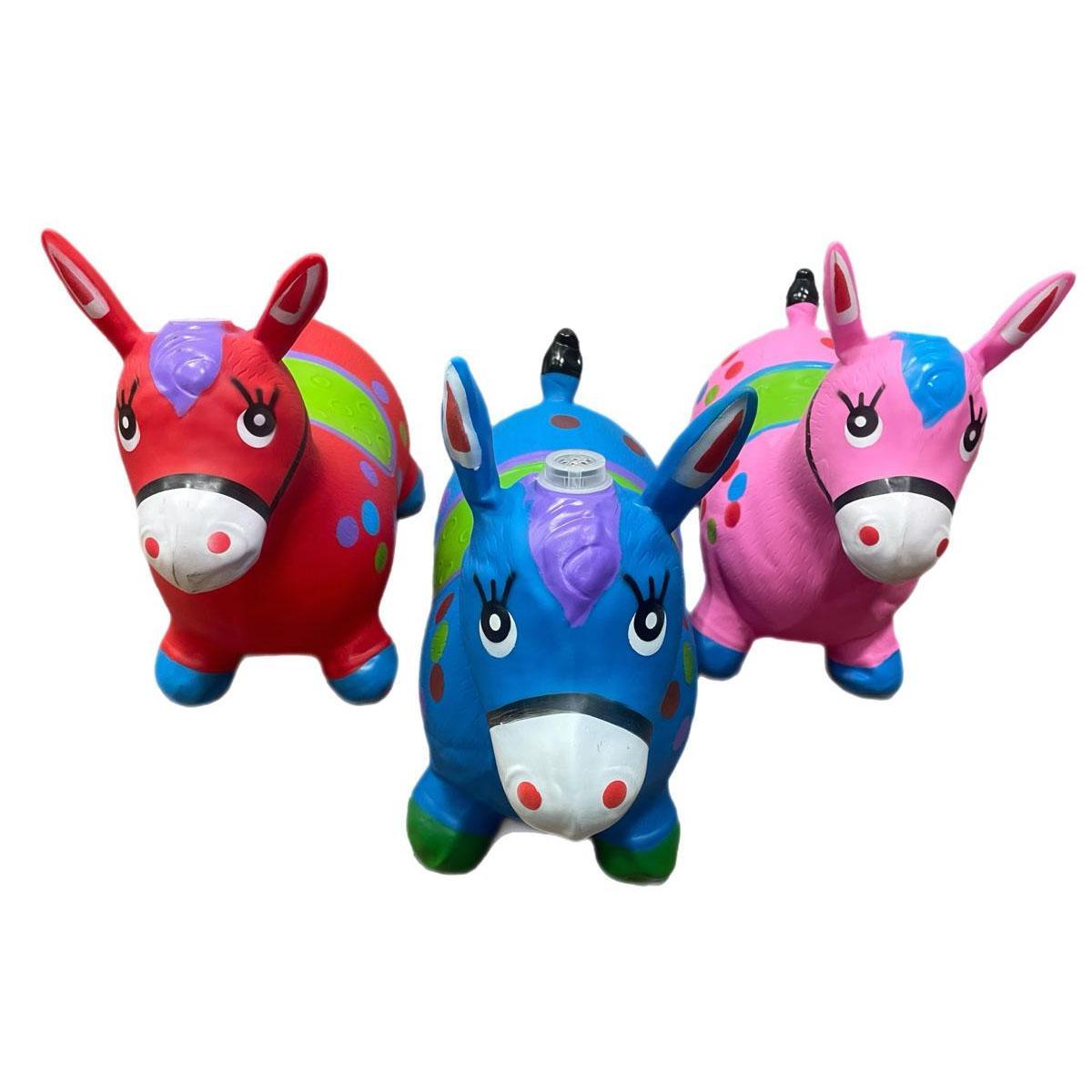 Miniatura Cavalinho Upa Upa Pula Pula Com Musica Pocoto Burro Infantil