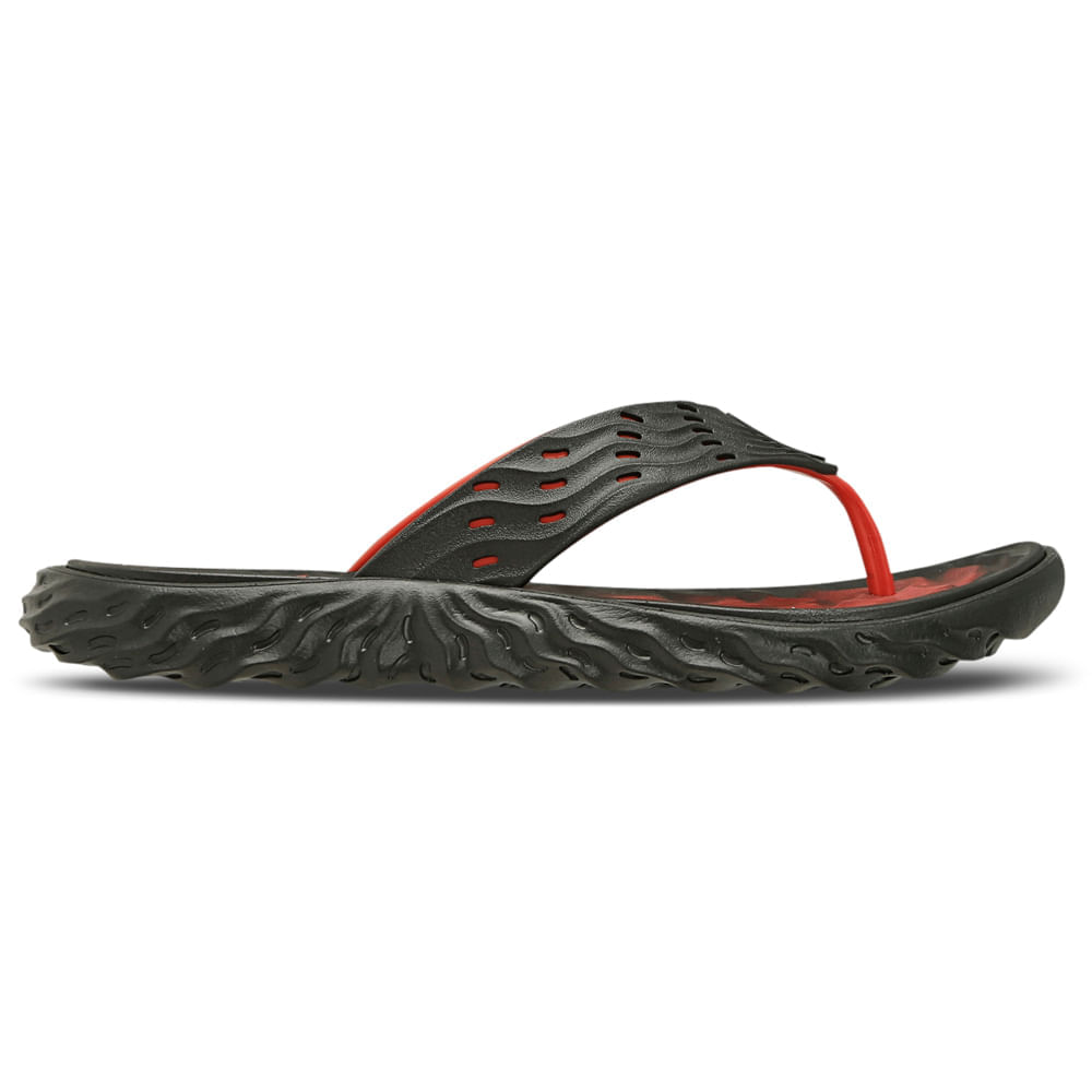 Miniatura Chinelo Unissex Olympikus Copacabana Preto e Vermelho - 33-34