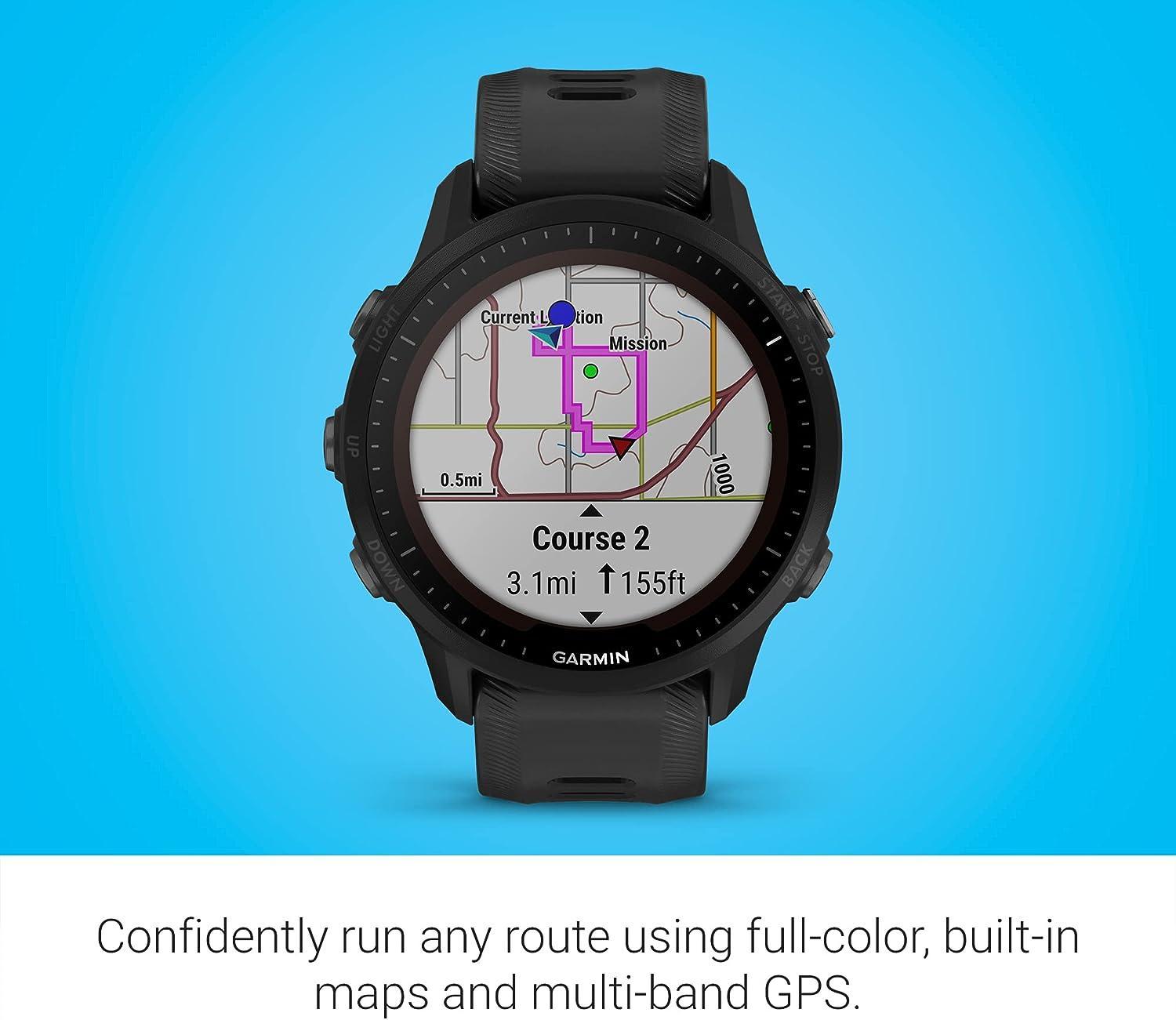 Miniatura Relógio Garmin Forerunner 955 Solar 010-02638-60 Preto Br