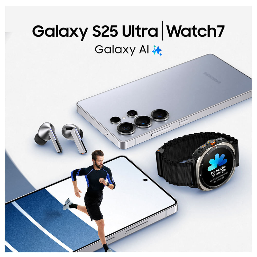 Miniatura Smartphone Samsung Galaxy S25 Ultra 5G Titânio Preto, 256GB, 12GB RAM e Câmera Quádrupla de 200MP + 50MP + 10MP + 50MP BIVOLT