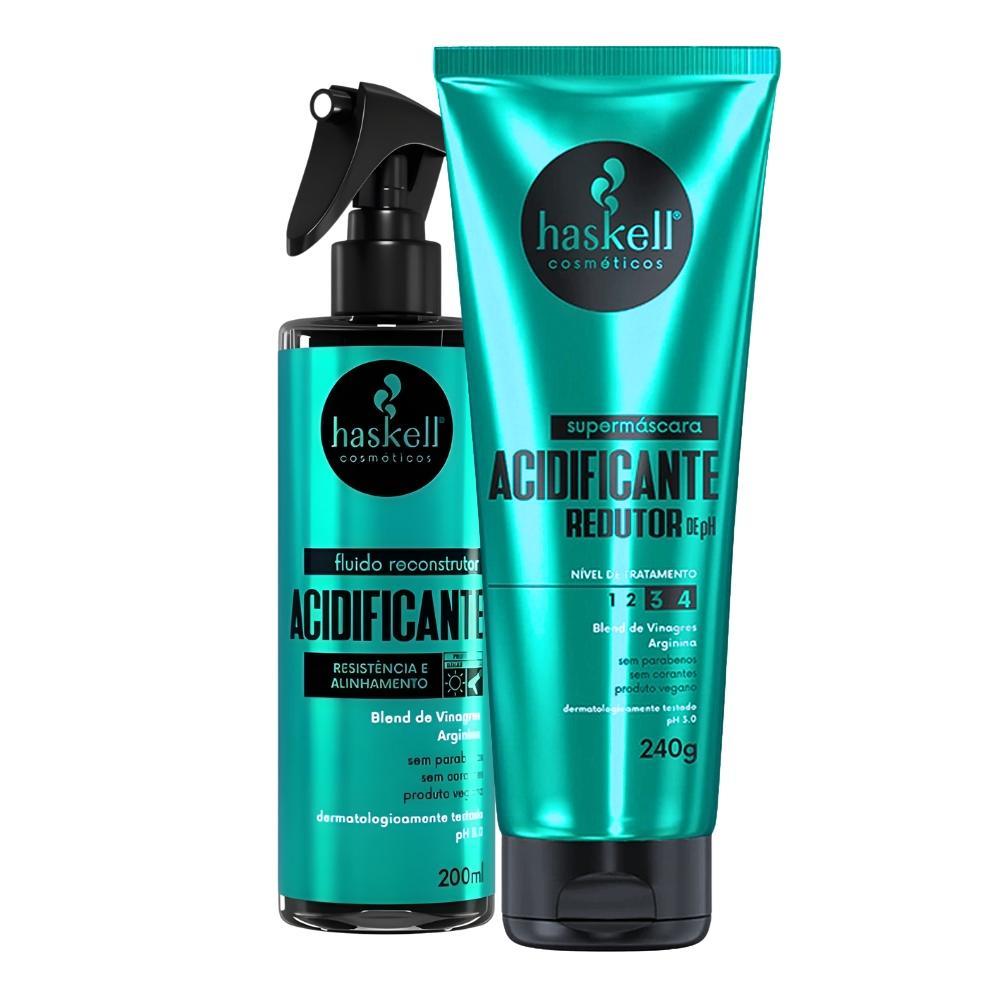 Miniatura Kit Fluído E Supermáscara Acidificante Haskell 200Ml/240G