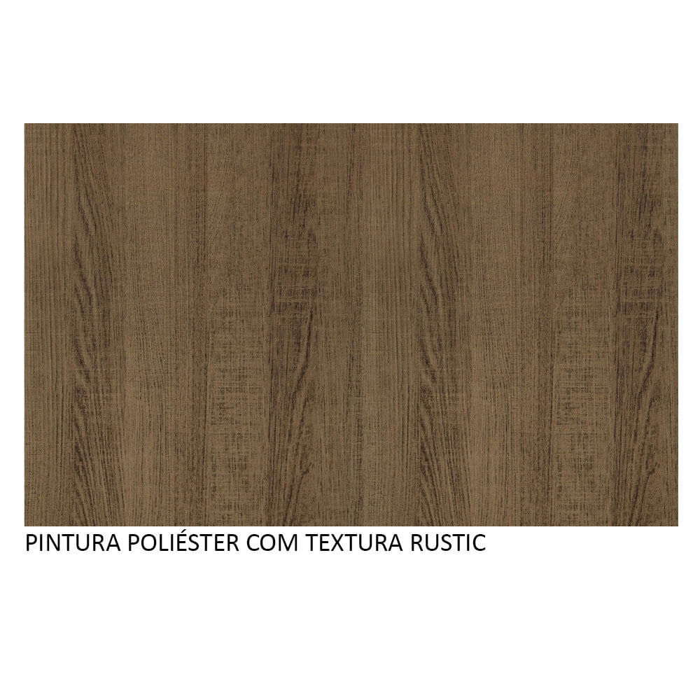 Miniatura Guarda-Roupa Casal Madesa Apolo 4 Portas de Correr Rustic Cor:Rustic