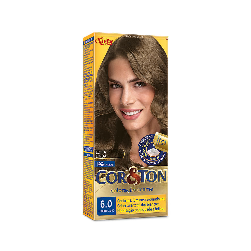 Miniatura Tintura Creme Cor&Ton 6.0 Louro Escuro