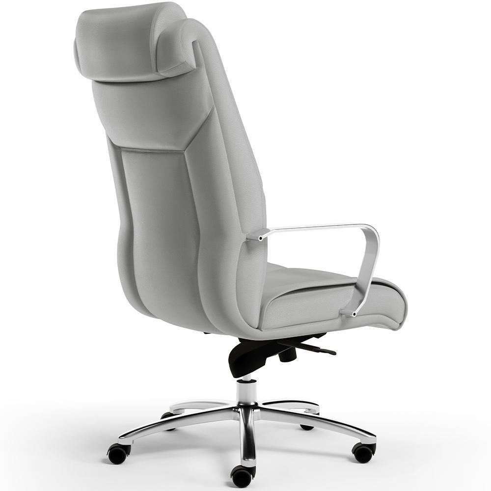 Miniatura Kit 2 Cadeiras De Escritório Presidente Cinza