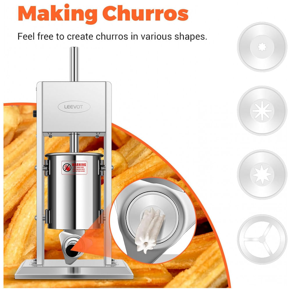 Máquina Elétrica para Encher Linguiças, Enchedor Elétrico Vertical com 9 Velocidades Ajustáveis em Aço Inoxidável Pesado, Enchedor de Carne para Lingu