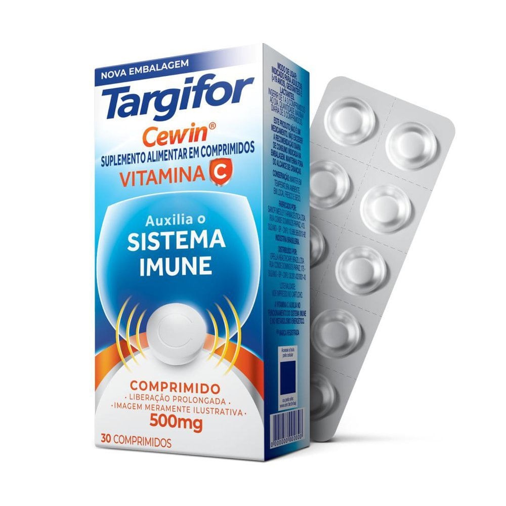 Miniatura Vitamina C Targifor Cewin 500mg 30 Comprimidos