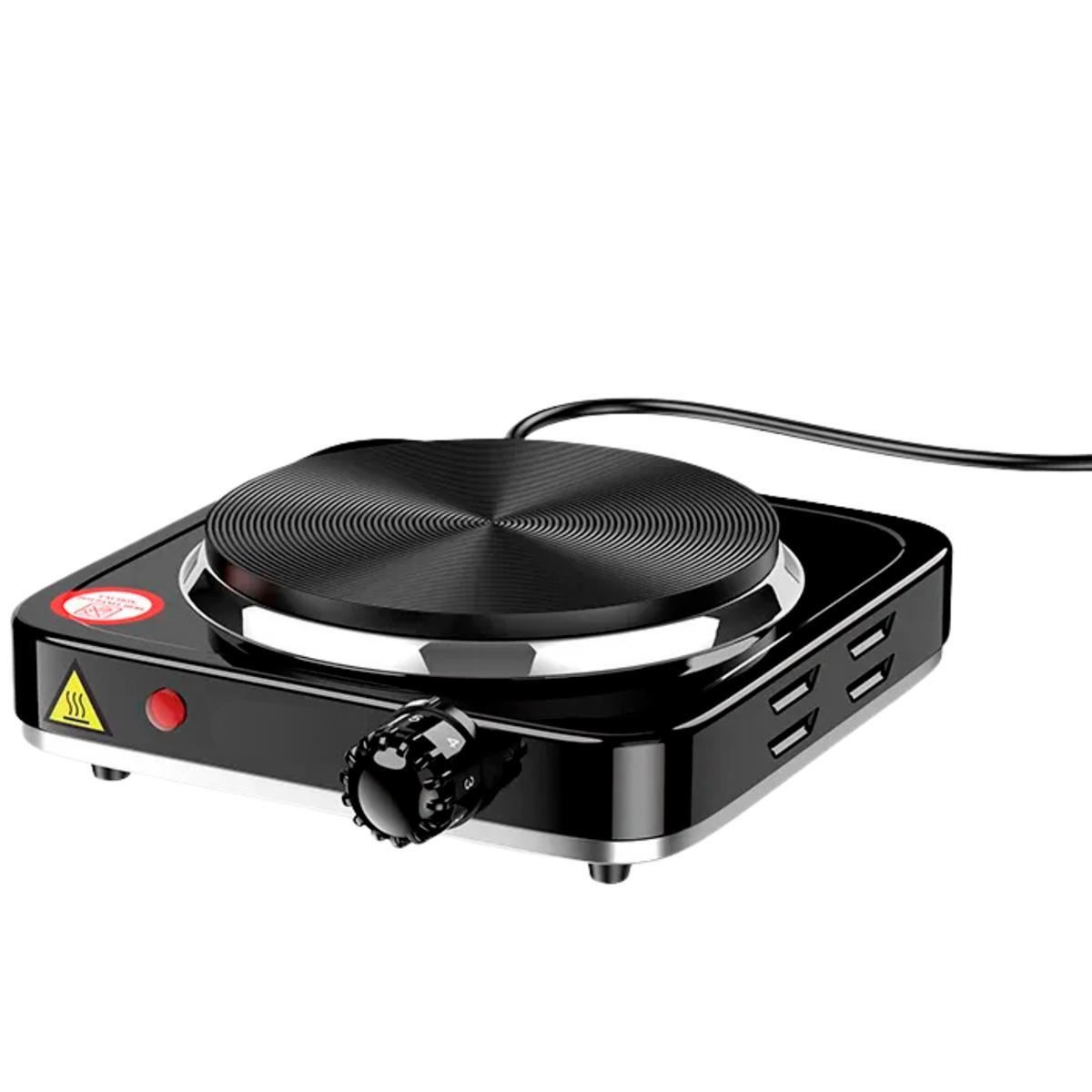 Miniatura Fogão Elétrico Portátil 1 Boca 1000W Para Mesa Camping 127V