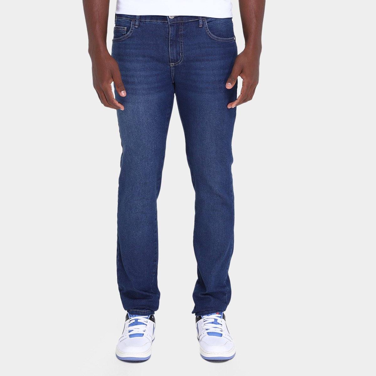 Miniatura Calça Jeans Colcci Alex Slim Masculina Azul - 38