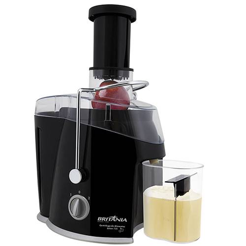 Miniatura Centrífuga de Alimentos Frutas Britânia Juicer 700 110V 450 ml - Centrífuga de alimentos - Britânia - Juicer 700 - 400 w - 127 v