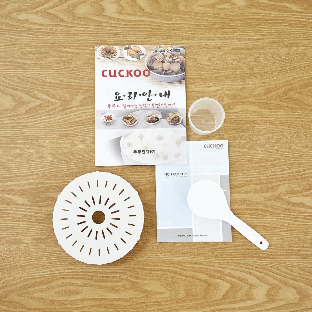 Cuckoo multifuncional e programável panela elétrica de arroz 6 xícaras e algoritmo de cozinha inteligente vermelho