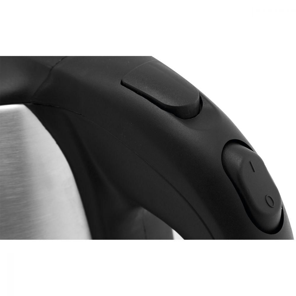 Chaleira Inox 2,5 Litros Prata/Preto Britânia 220V