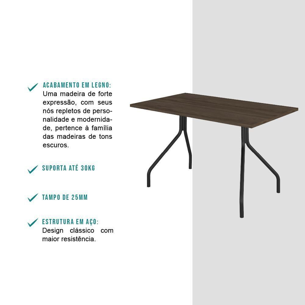 Miniatura Conjunto Sala De Jantar Carraro Portland Com Mesa 6 Cadeiras