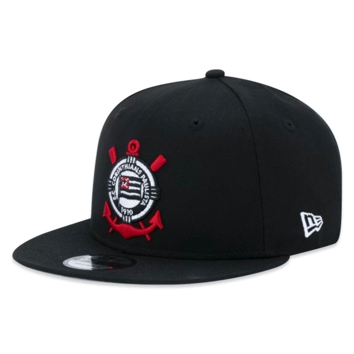 Miniatura Boné New Era 950 Futebol Corinthians Preto