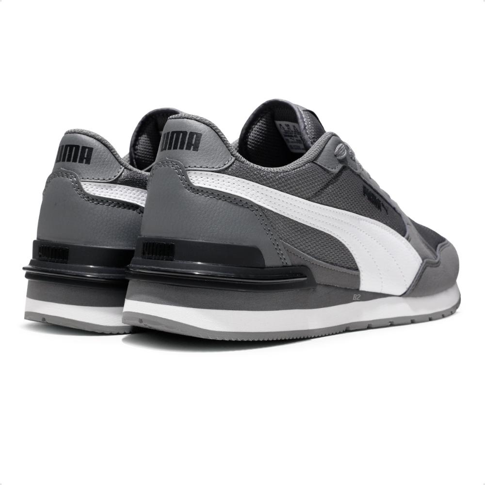 Miniatura Tênis Puma St Runner V4 Unissex Cinza / Branco - 38