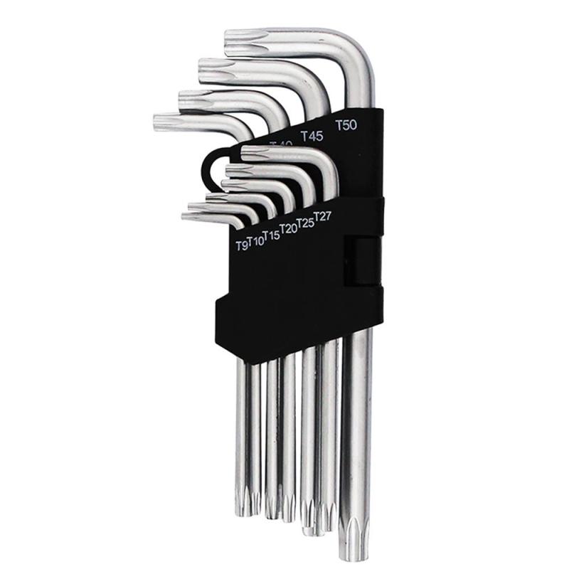 Miniatura Jogo de Chave Torx Guia Média sem Furo Kit 10 Peças T9 à T50 CR-V 2059 WESTERN