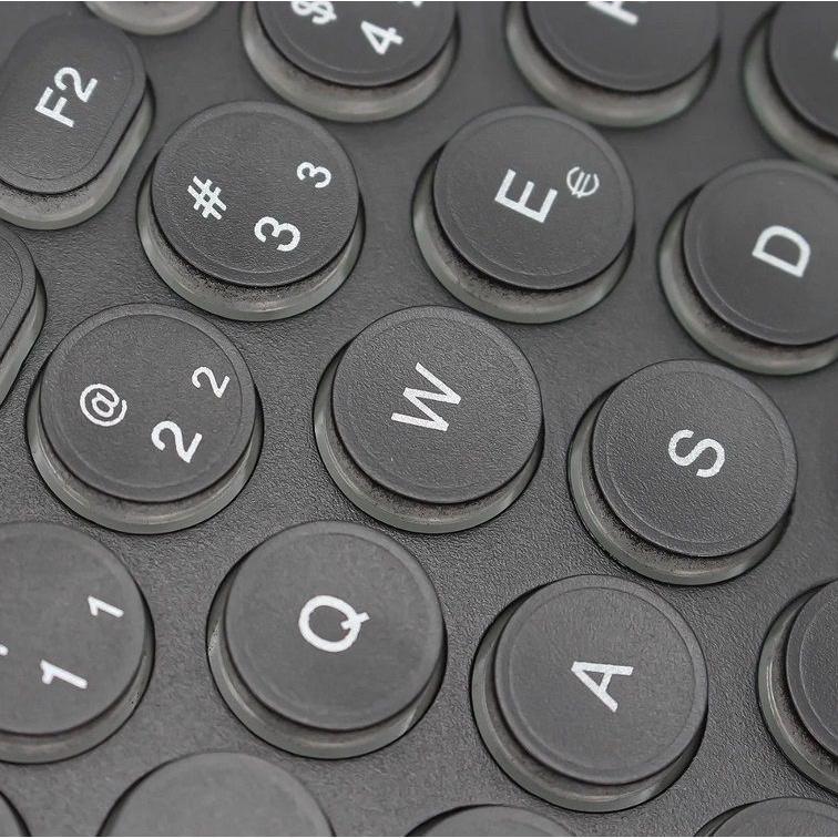 Teclado Com Teclas Redonda Led Rgb Silencioso Kp-2059