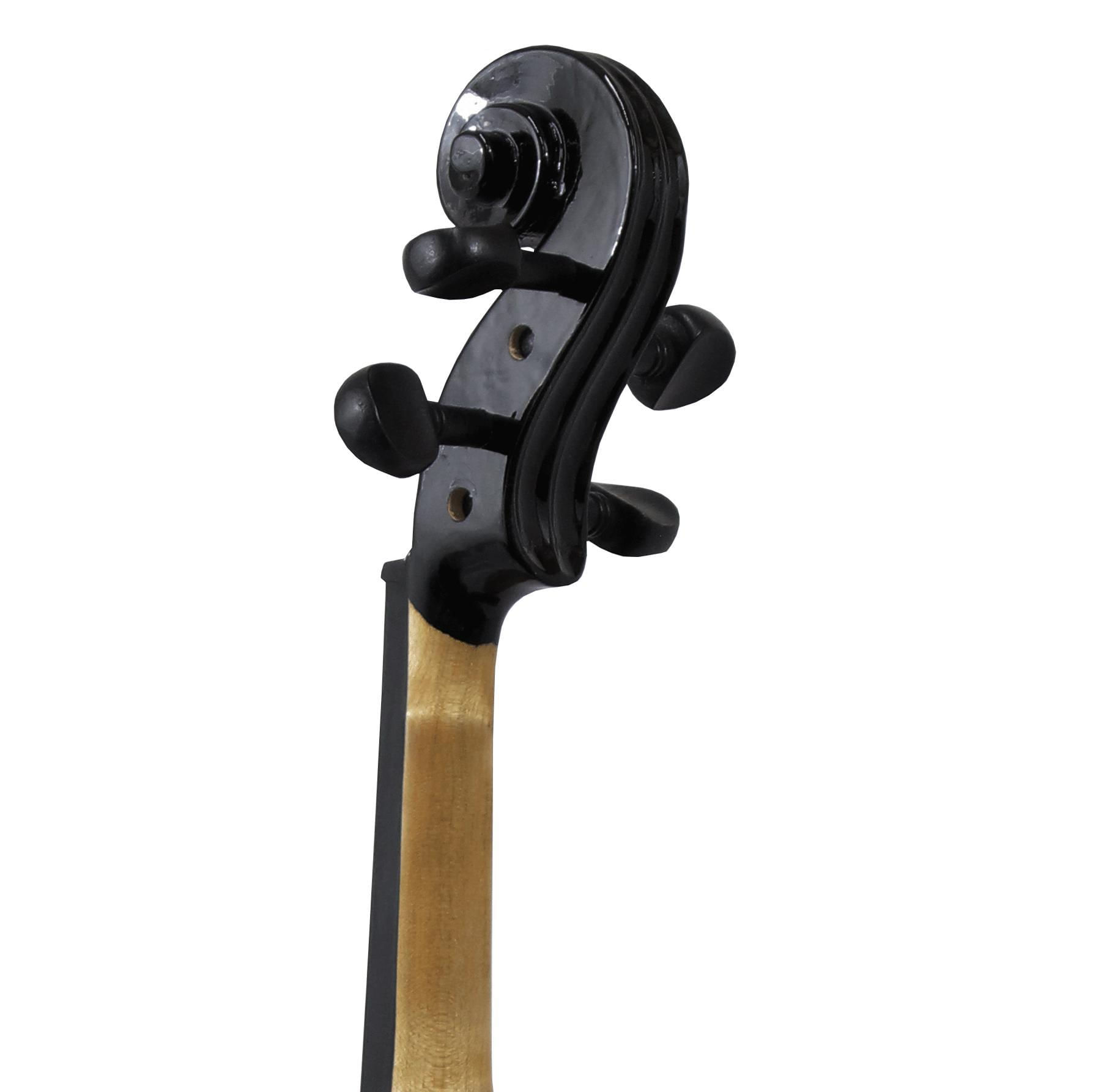 Violino Iniciante Preto 4/4 Completo Madeira Laminada