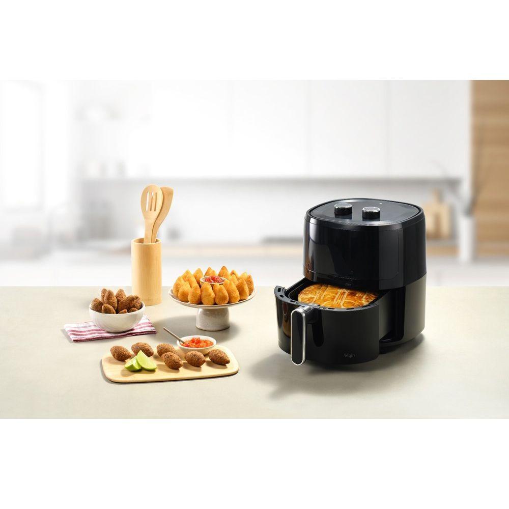 Miniatura Fritadeira Elétrica Air Fryer Elgin Space 5 5L 1700W Preto 127V