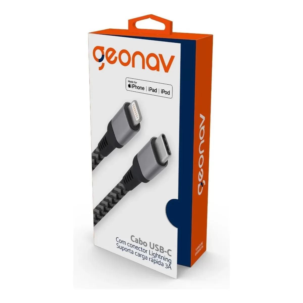 Miniatura Cabo Usb-C Geonav Lightning Liuc01