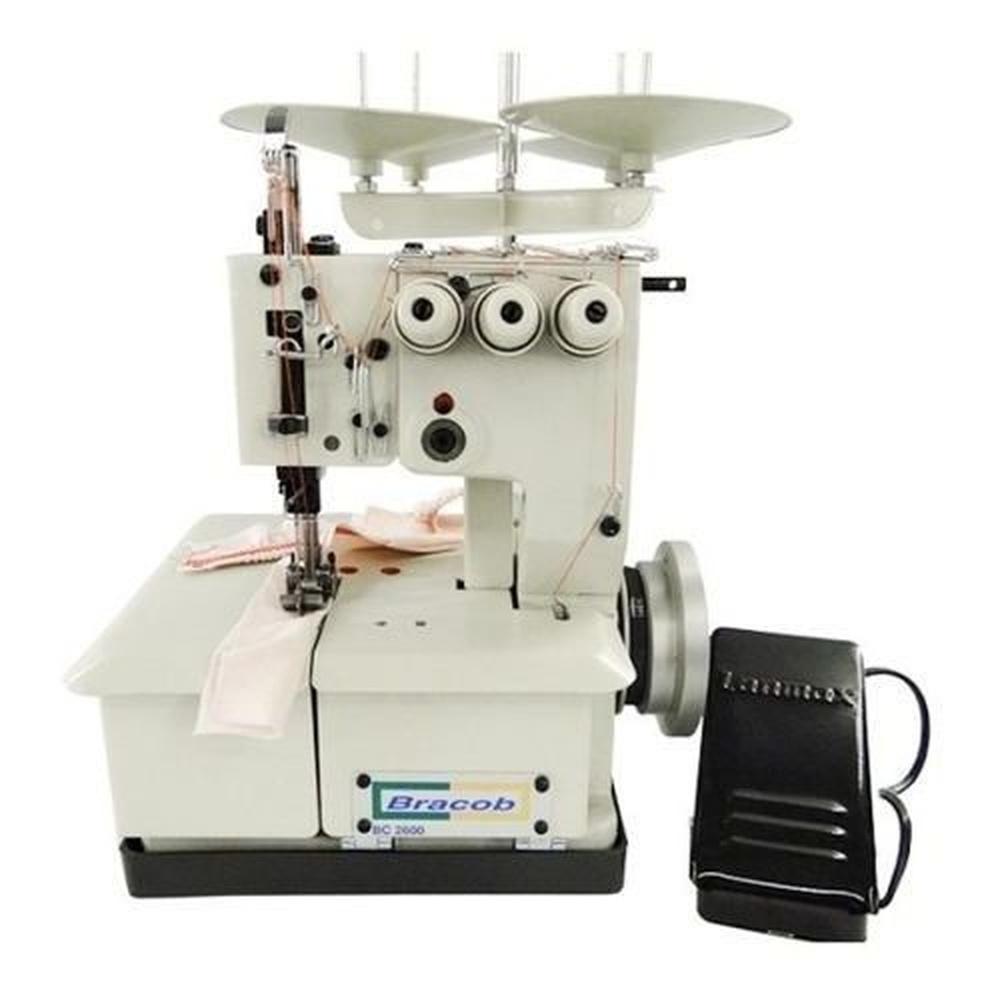 Miniatura Máquina Costura Galoneira Doméstica Bracob Bc 2600 3 Com 3 A