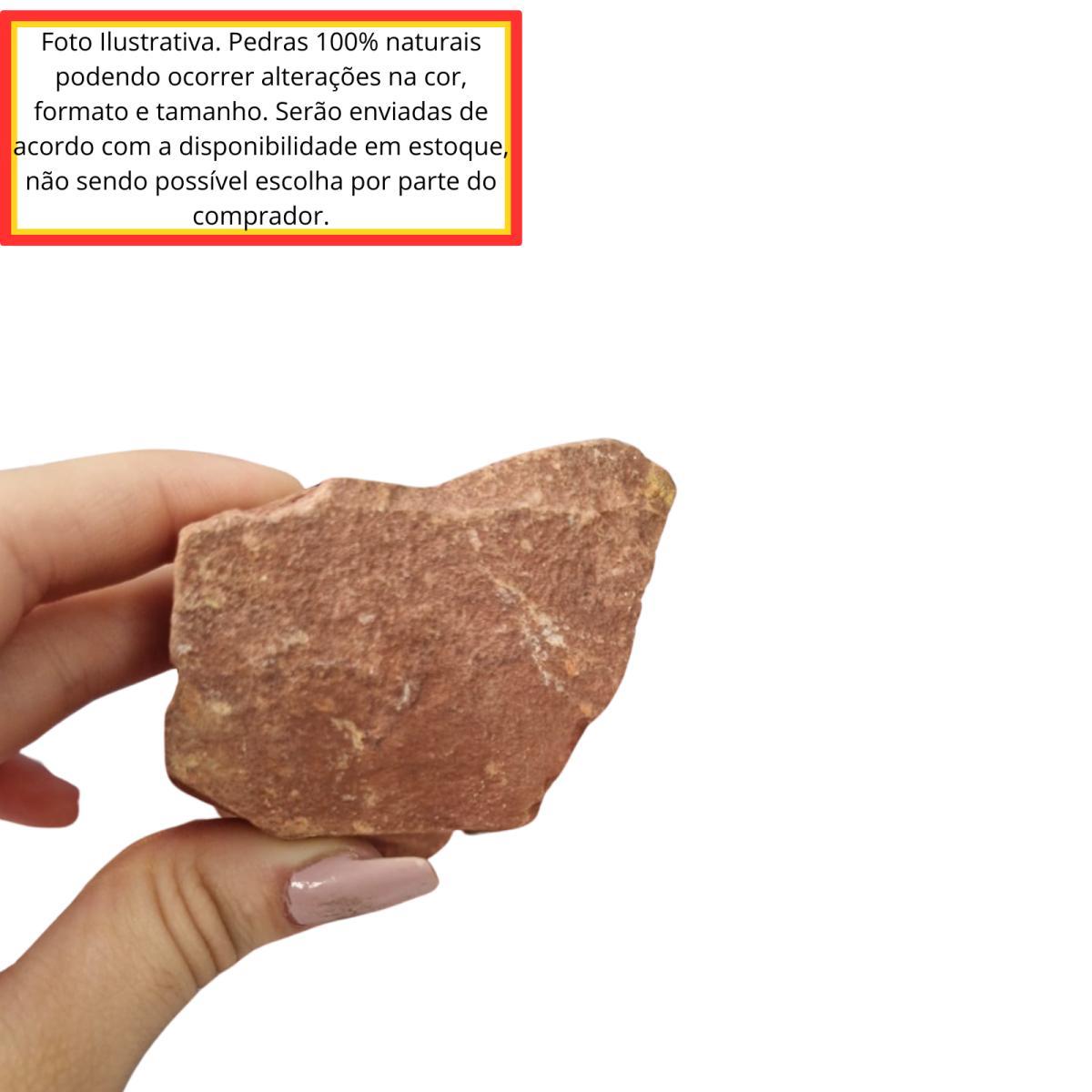 Miniatura Pedra Natural Jaspe Vermelho Bruto 500 Gramas