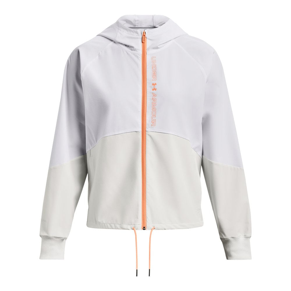 Miniatura Jaqueta de Treino Feminina Under Armour Woven FZ Branco - G