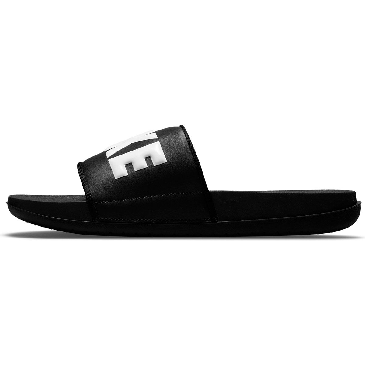 Miniatura Chinelo Nike OffCourt Slide Feminino Preto+Branco - 33.5