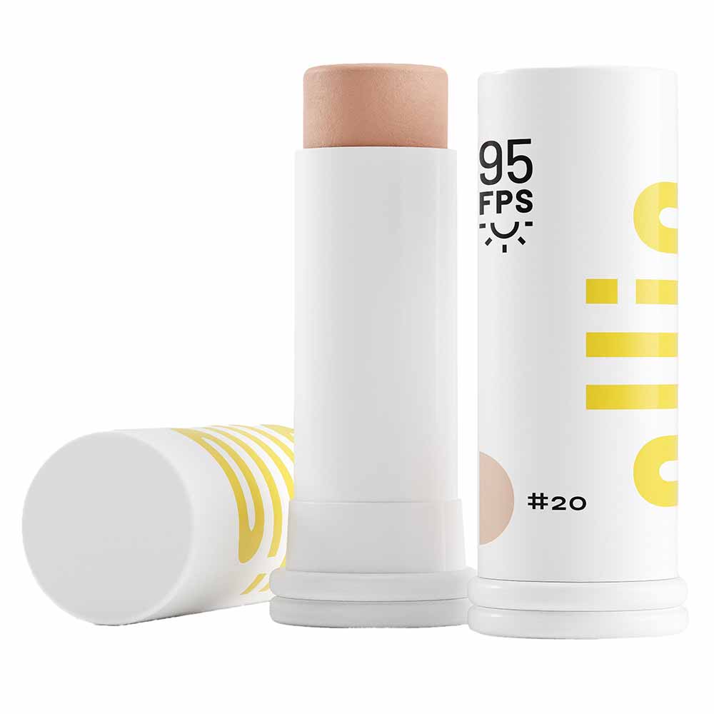 Protetor Solar Facial em Bastão Com Cor Ollie FPS 95