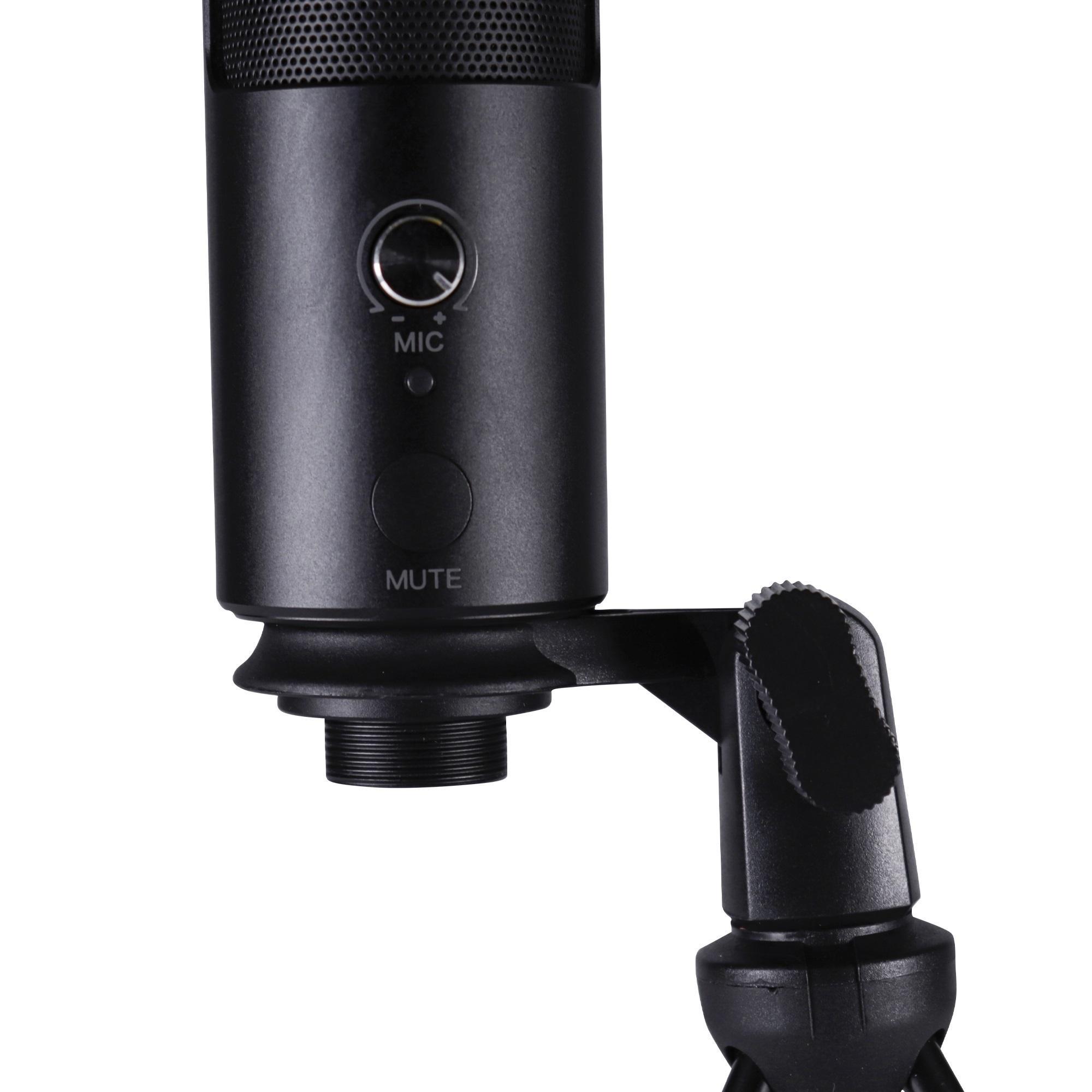 Miniatura Microfone De Mesa Streamer Gamer Usb Oex Mg200