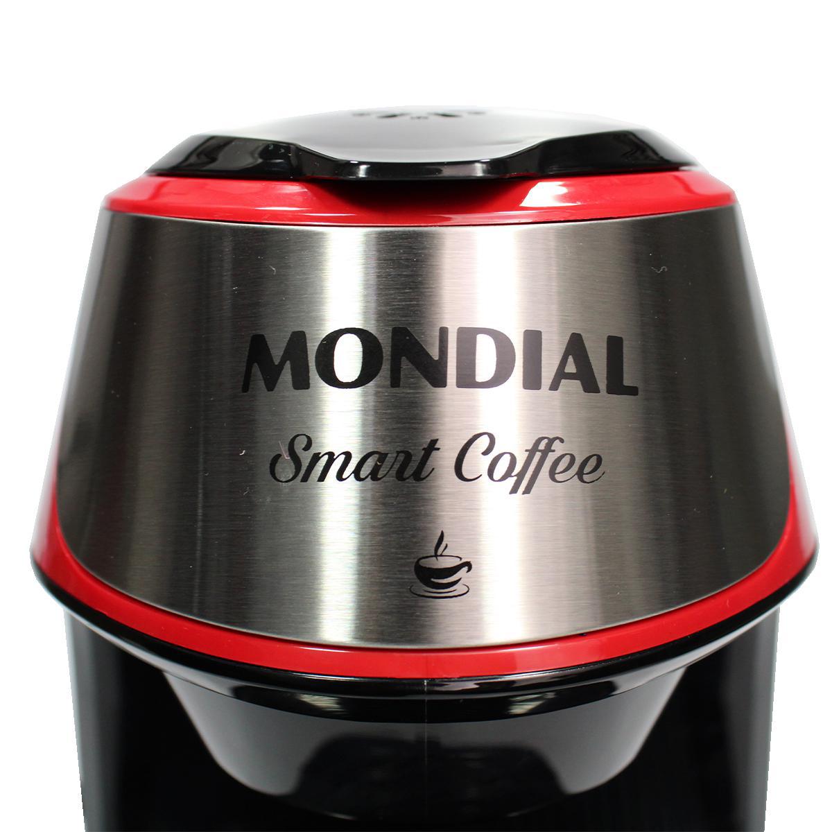 Miniatura Cafeteira Mondial Smart Com 2 Xícaras 110V - Vermelha