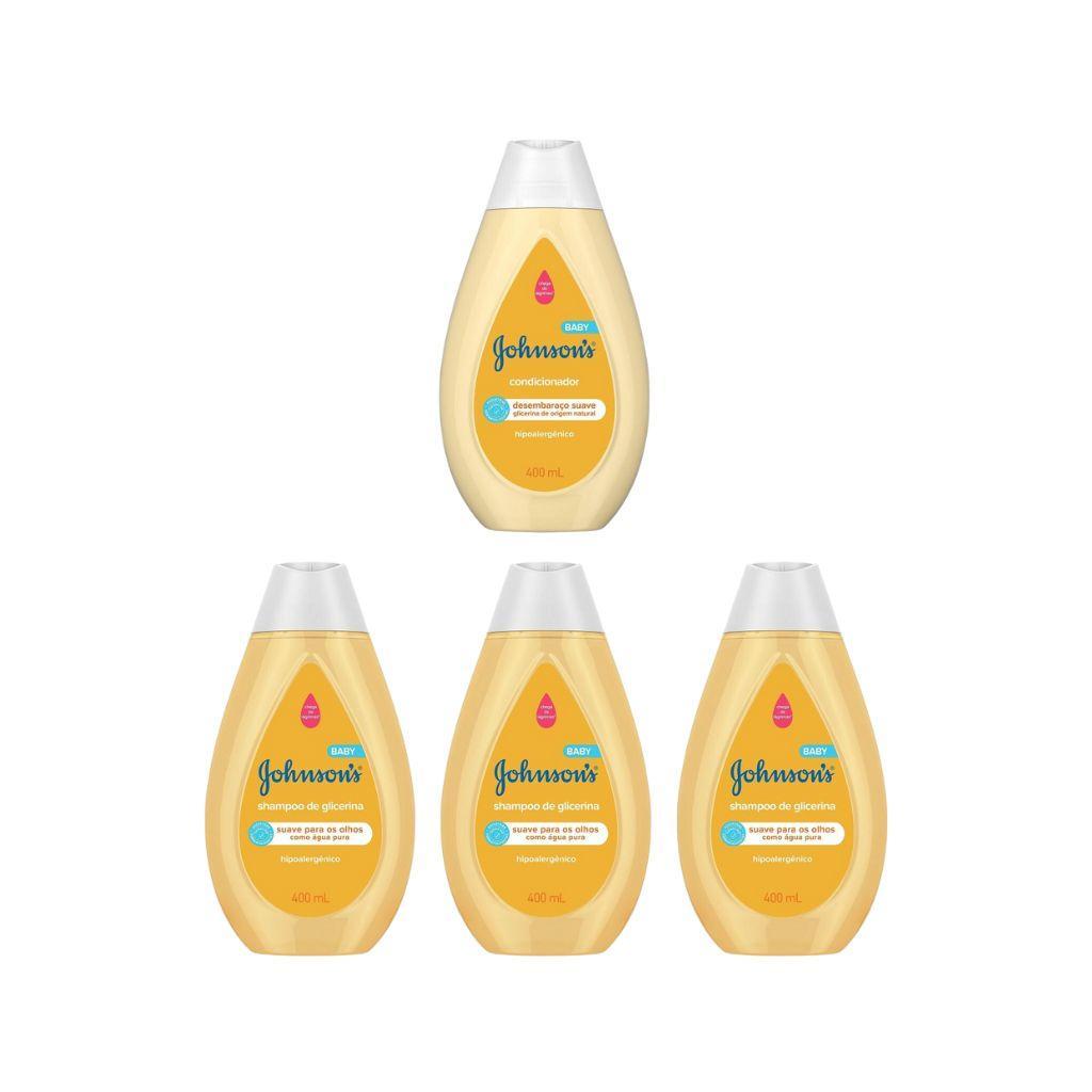 Miniatura Kit Johnson 3 Shampoo 400Ml + 1 Cond 400Ml Tradicional