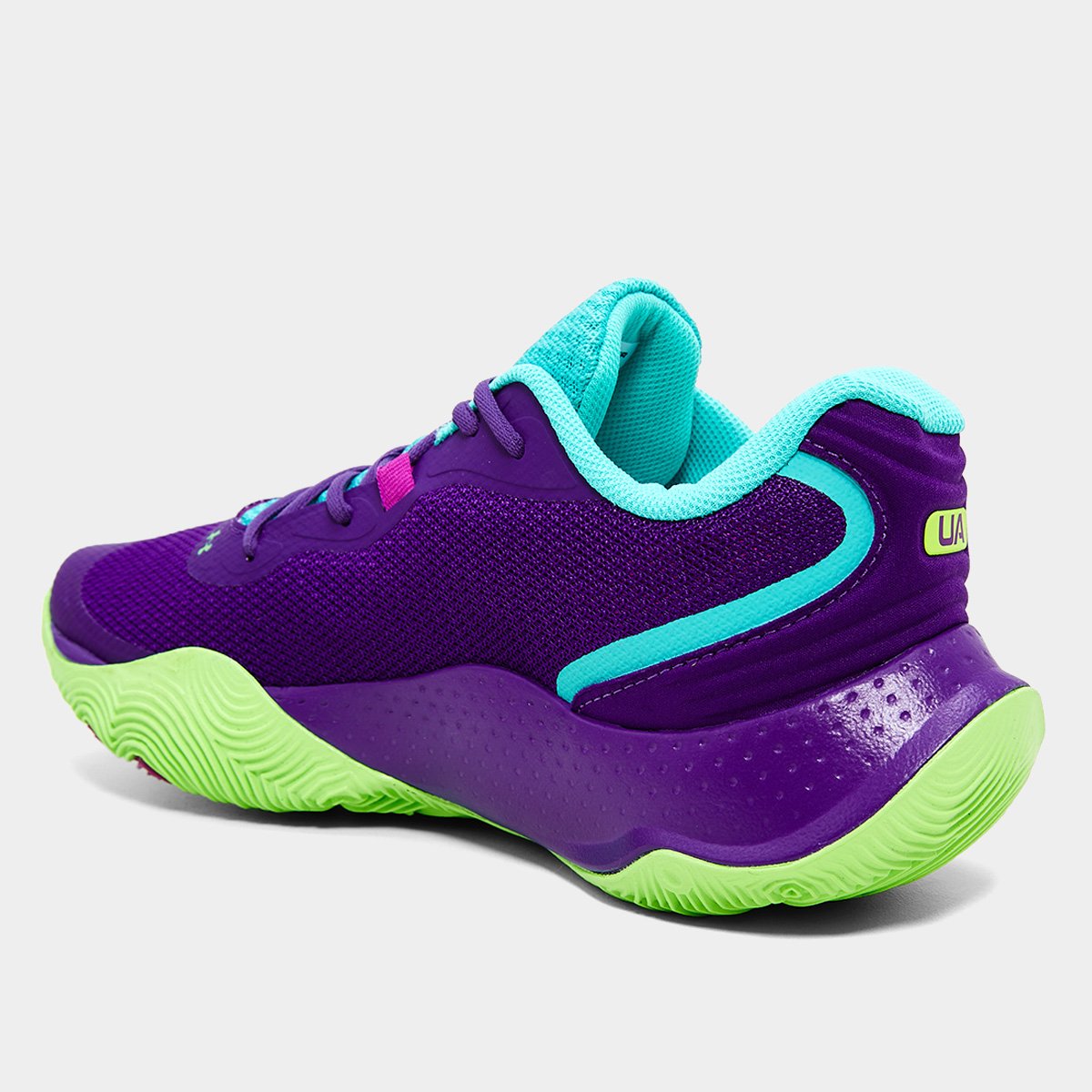 Miniatura Tênis Under Armour Buzzer 2 Masculino Roxo - 36