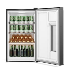 Miniatura Cervejeira Home Bar Electrolux EB100 Frost Free 100L Porta de Vidro Preta 110V