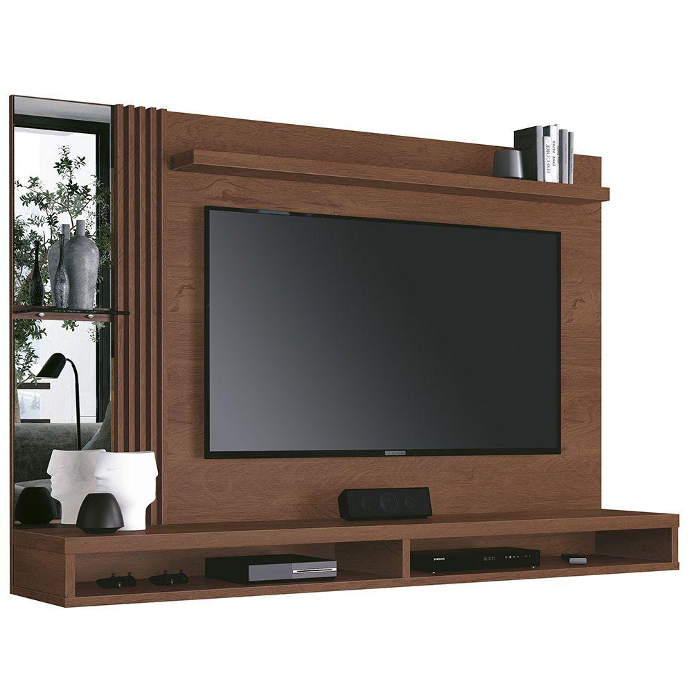 Miniatura Painel Home Paris Para Tv Até 55" Ripado Com Espelho