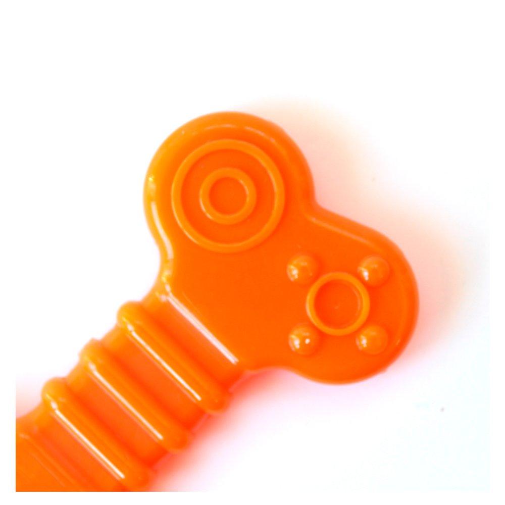 Miniatura Brinquedo Odontopet Osso Flexi Flat Laranja para Cães - Tam. P