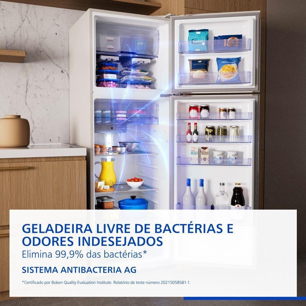 Geladeira Panasonic 391L Duplex Frost Free Antibactéria Ag Branca NR-BT41PD2WA 110V
