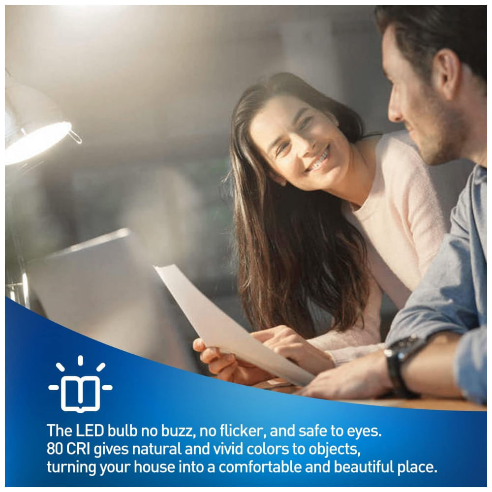 Lâmpada Led com 5000 Lumens Base E26, E27 5000K Branca Fria, 300W, 2 Un, 110v, ZP 40W, Branco