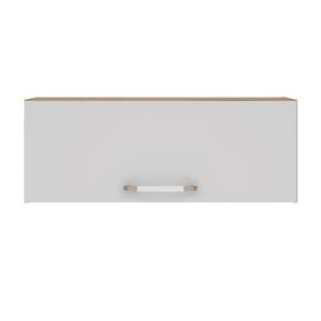 Miniatura Armário de Geladeira Bartira Ônix com 1 Porta Basculante - 80cm de largura Betula / Branco