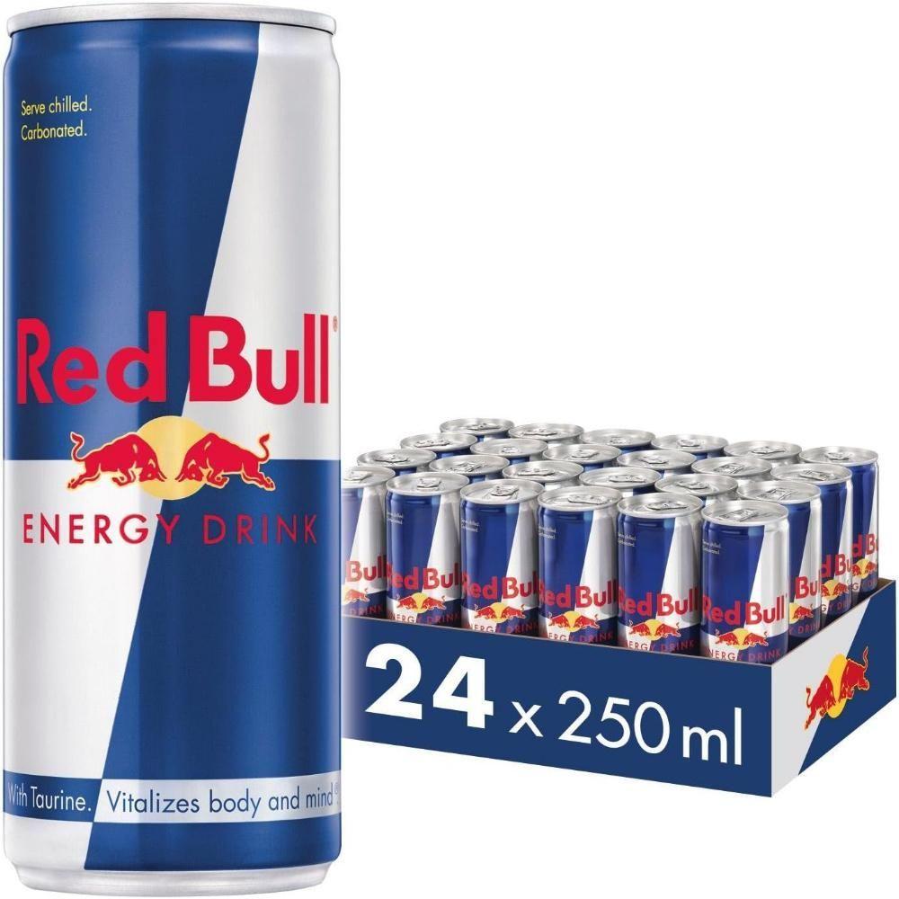 Miniatura 6 Energético Red Bull Energy Drink Original Lata 250ml