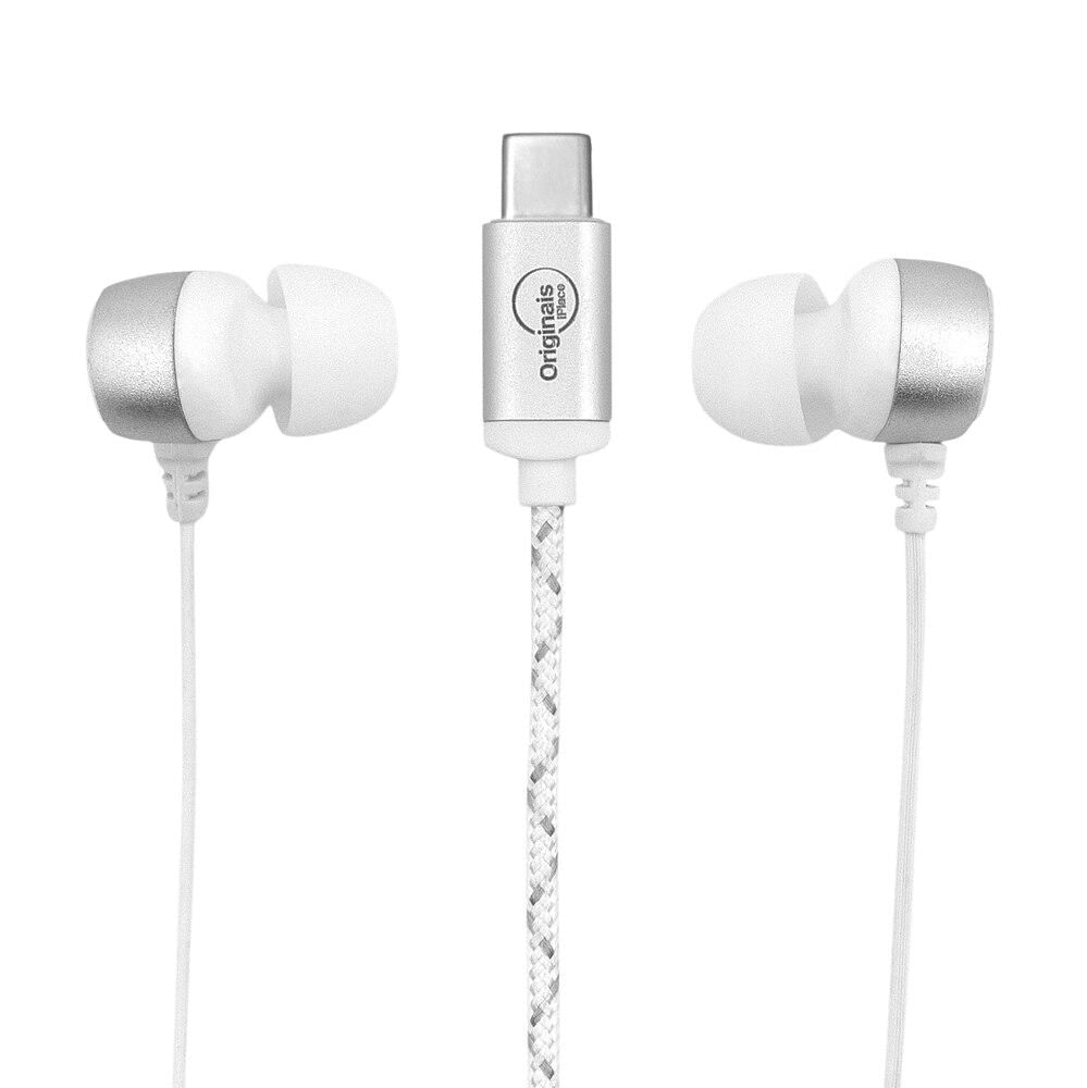 Miniatura Fone de Ouvido com fio, USB-C, We.Duo N60, Originais iPlace
