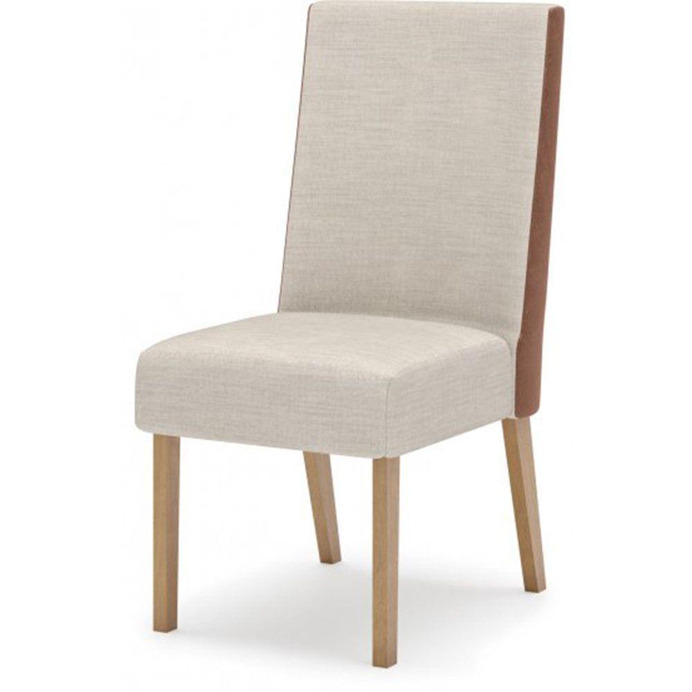 Miniatura Conjunto Mesa De Jantar Henn Adriana Tampo De Vidro Com 6 Cadeiras Nature/off White/linho/courano