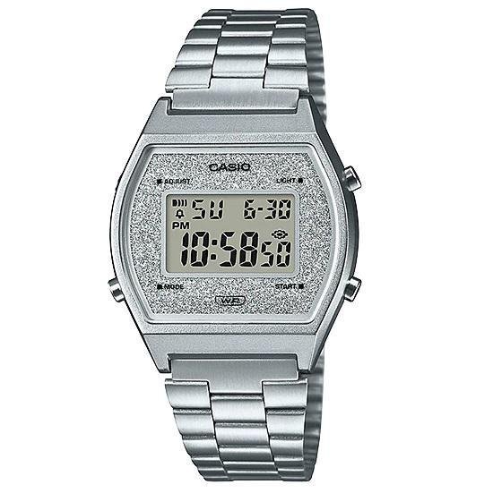 Miniatura Relógio Feminino Casio Glitter Vintage B640Wdg-7Df Prata