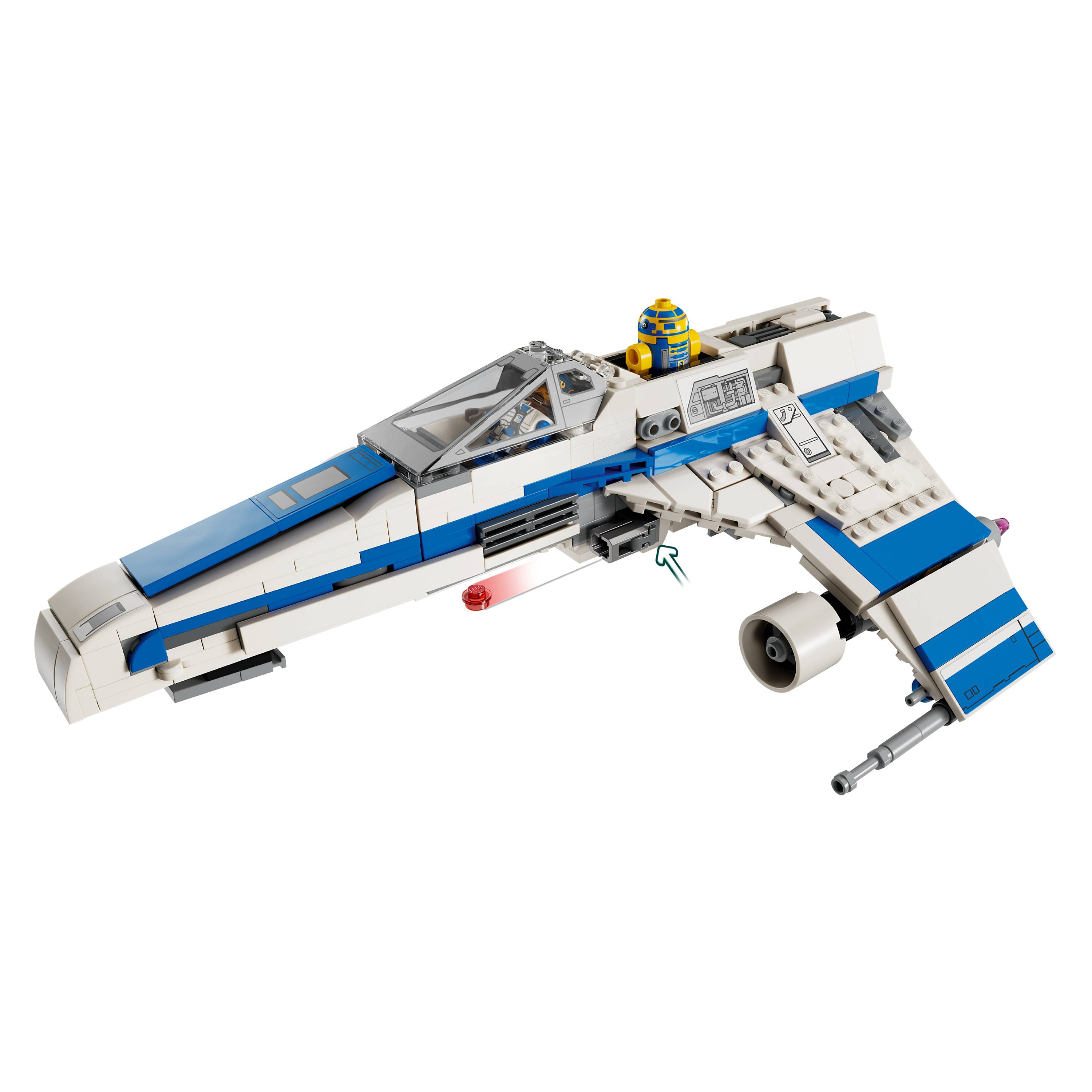Miniatura LEGO Star Wars - E-Wing da Nova República™ vs. Caça Estelar de Shin Hati™
