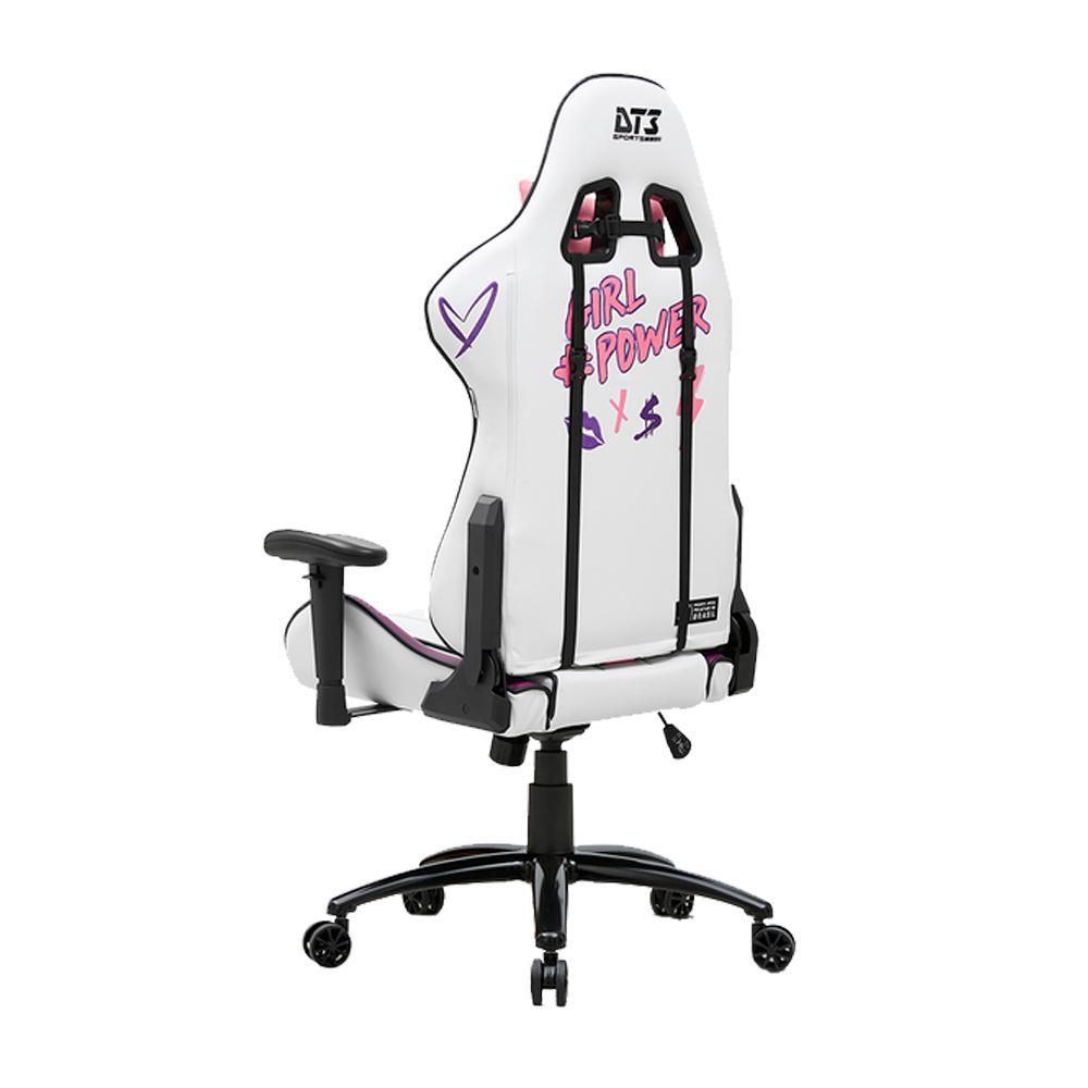 Miniatura Cadeira Dt3 Girl Power Edição Limitada Branco E Rosa