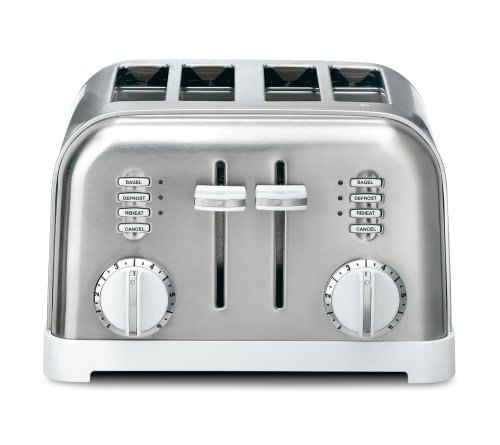 Miniatura Torradeira Elétrica Cuisinart CPT180W Com 4 fatias Branca 110V